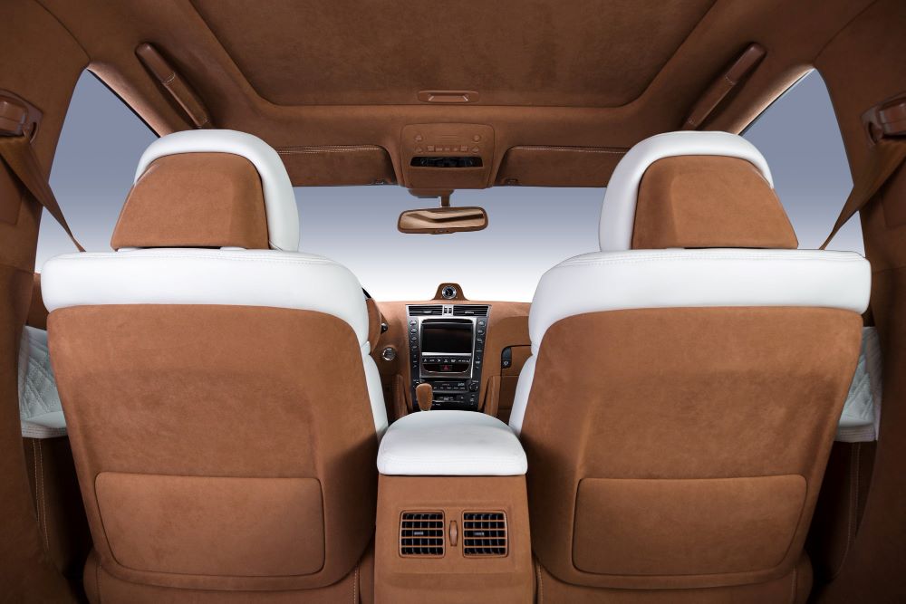 Intérieur de voiture en tissu
