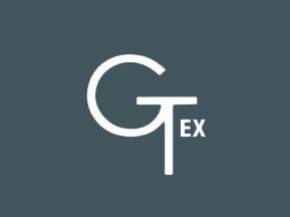 Logo de G-Tex, fournisseur des éditeurs mondiaux les plus prestigieux, qui travaille les fibres naturelles et synthétiques